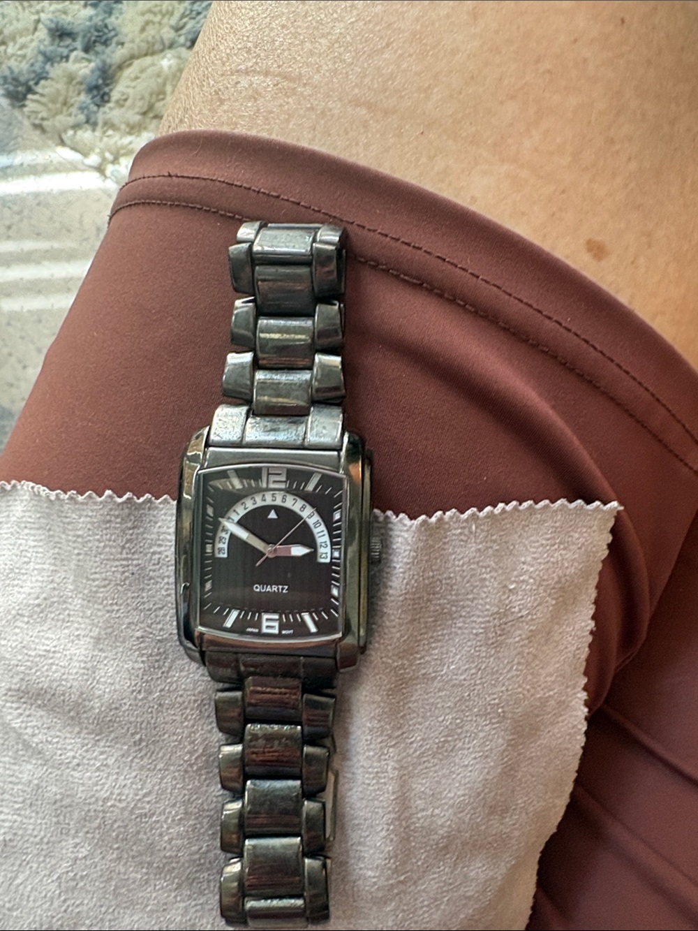Vintage Y2K Louren PUR609 Men’s Quartz Retrograde Date Watch Japan Movt